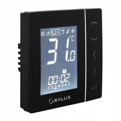 Poza Termostat ambient pentru incalzire in pardoseala cu montaj in doza SALUS VS30B, programabil, cu fir. Poza 127
