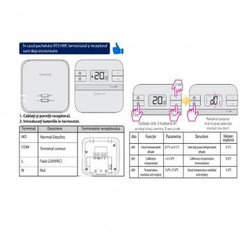 Poza Programare termostat de ambient cu unde radio Salus RT310RF