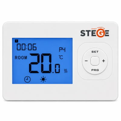 Poza Termostat ambient Stege HT200, cu fir, programabil. Poza 20113