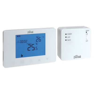 Poza Termostat de ambient programabil fara fir Ferroli FER 209. Poza 20117