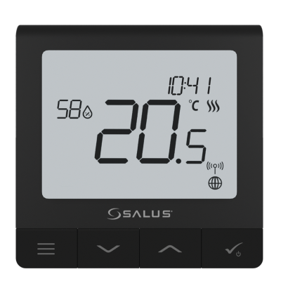 Poza Termostat Salus Quantum SQ610 pentru sistemul IT600, ambient, montaj in doza - negru. Poza 20227