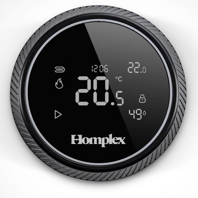 Poza Termostat ambient Homplex NX1, programabil, fara fir, control prin internet - NEGRU. Poza 40