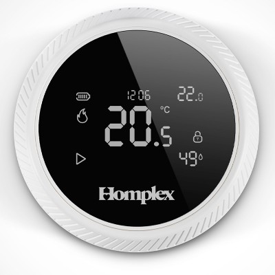 Poza Termostat ambient Homplex NX1, programabil, fara fir, control prin internet - ALB. Poza 46