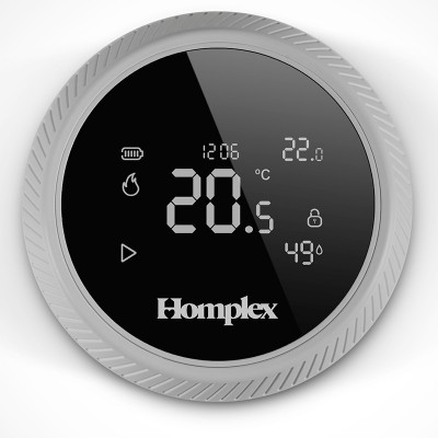 Poza Termostat ambient Homplex NX1, programabil, fara fir, control prin internet - GRI. Poza 52